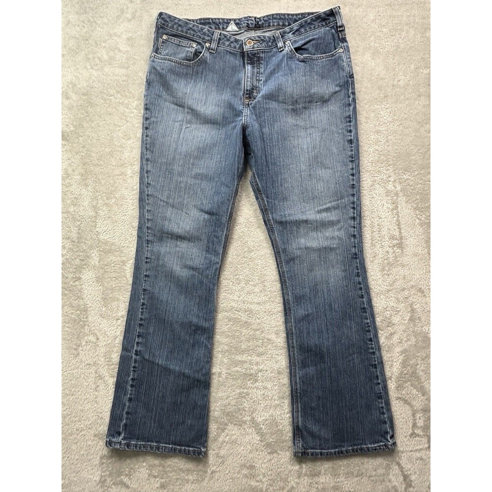Carhartt Women’s Blue Jeans Size 36x30.5  Straight Leg Mid Rise Denim